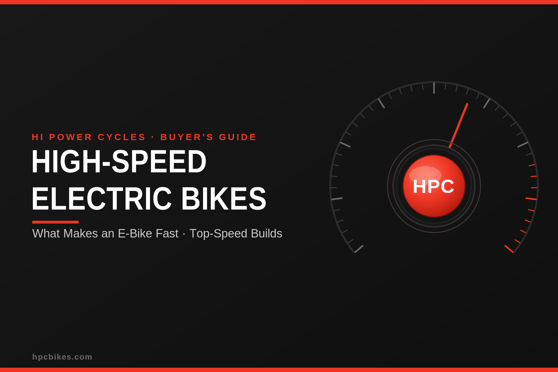 High-speed electric bikes explained - HPC top-speed e-bike guide