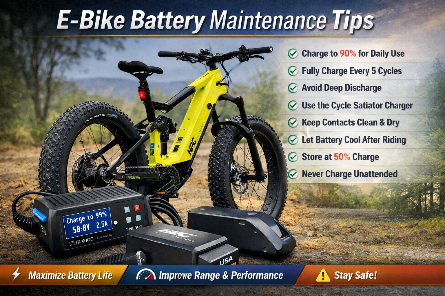 How to Maintain Your E-Bike Battery: Proven Tips to Maximize Lifespan, Range, and Performance