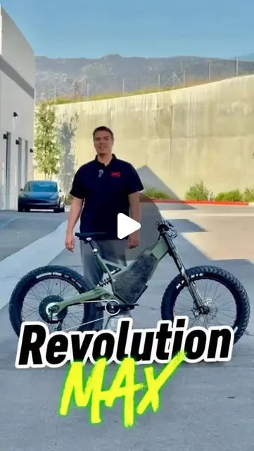 HPC Revolution MAX electric fat bike with 4.8-inch tires being revealed outside the shop