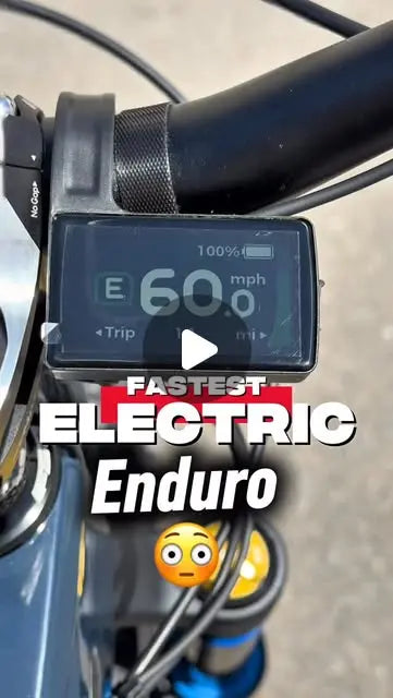 HPC Trailblazer cockpit display reading 60 mph, showing the new motor's top speed