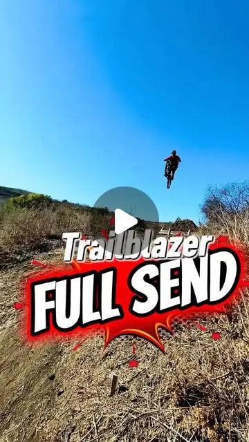 HPC Trailblazer e-bike sending a large gap jump with DVO factory-tuned suspension