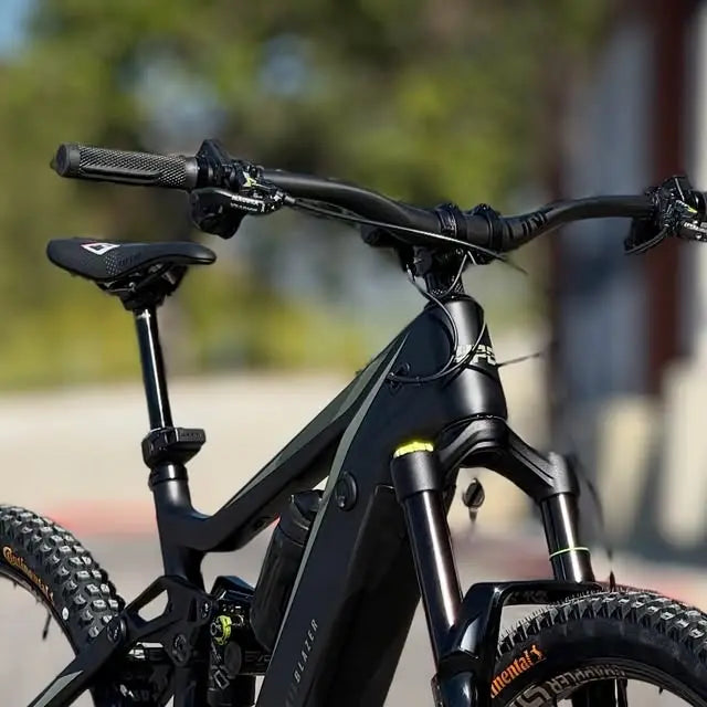 All-black HPC Trailblazer Pro electric mountain bike in stealth trim