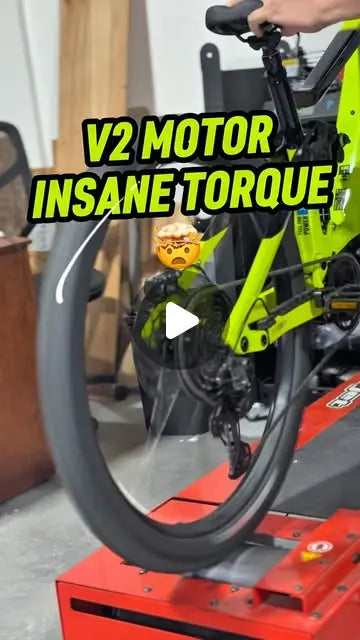 V2 Trailblazer e-bike motor being tested on the dyno for torque