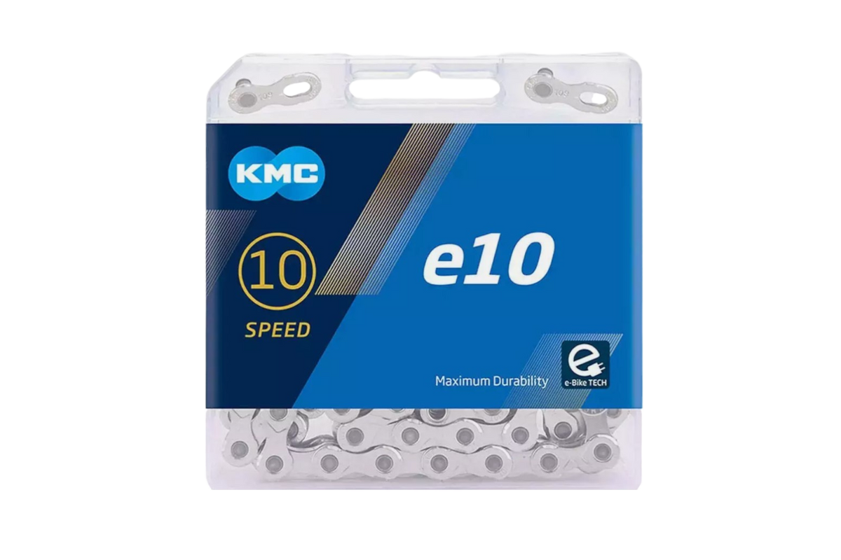 KMC E10 Turbo E-bike (Mid Drive) Chain, 136L, Silver, 10 Speed