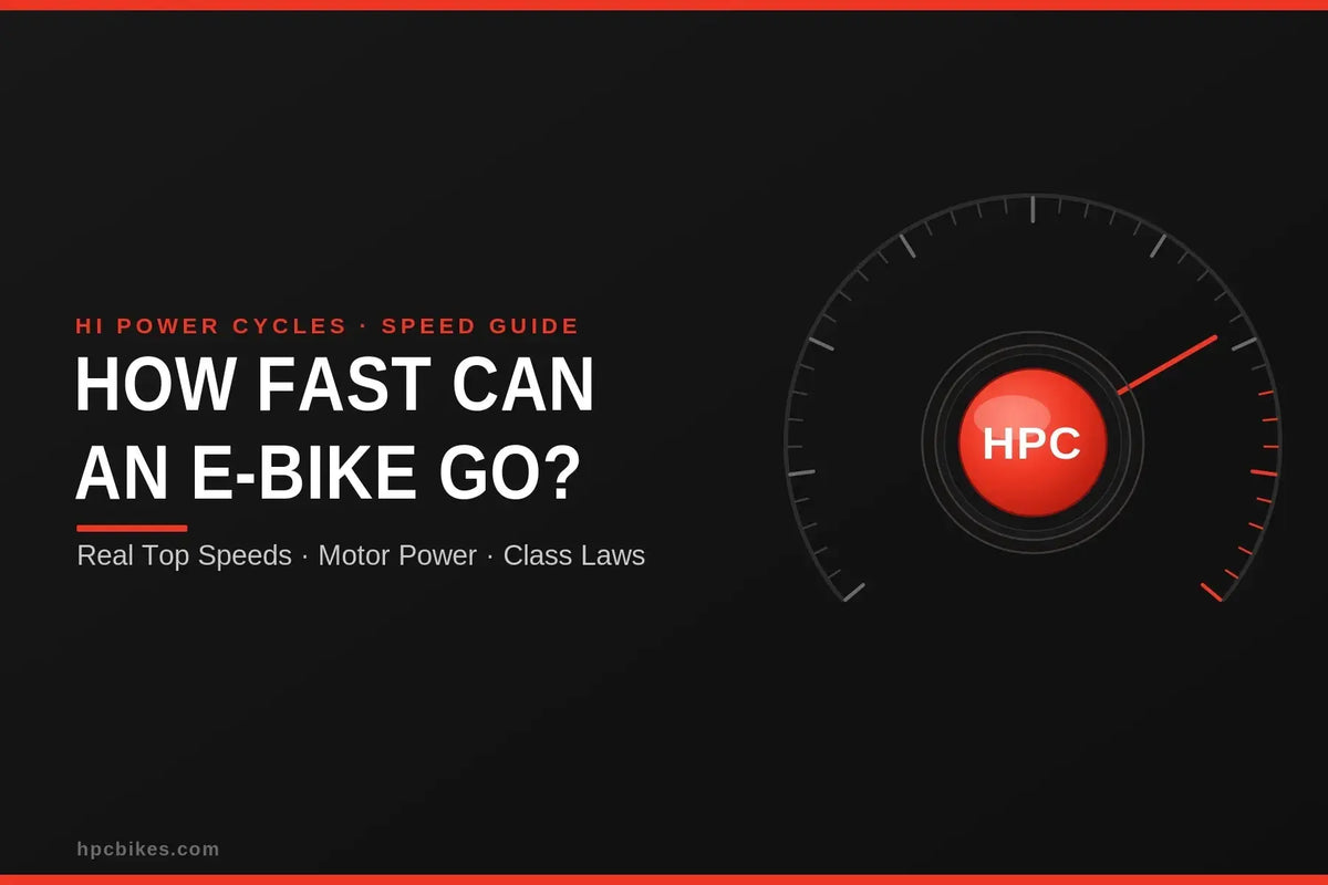 How fast do electric bikes go - HPC fast e-bike speed guide