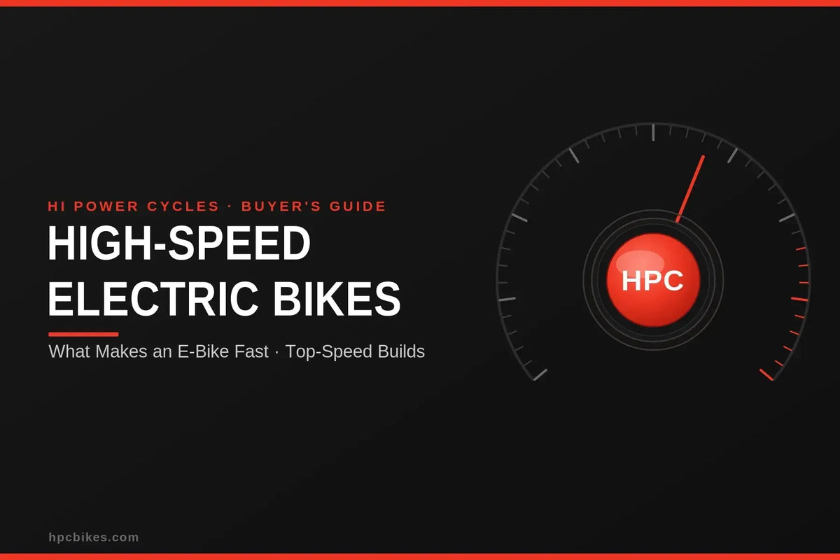 High-speed electric bikes explained - HPC top-speed e-bike guide