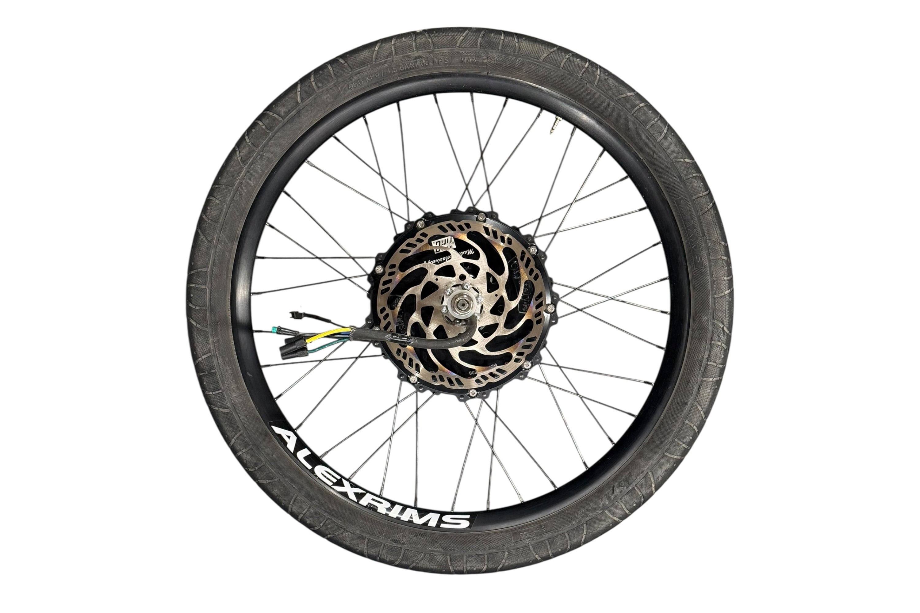 DEMO: Custom Black Lightning 8kW High Speed Hub Motor (26”) Hi Power Cycles