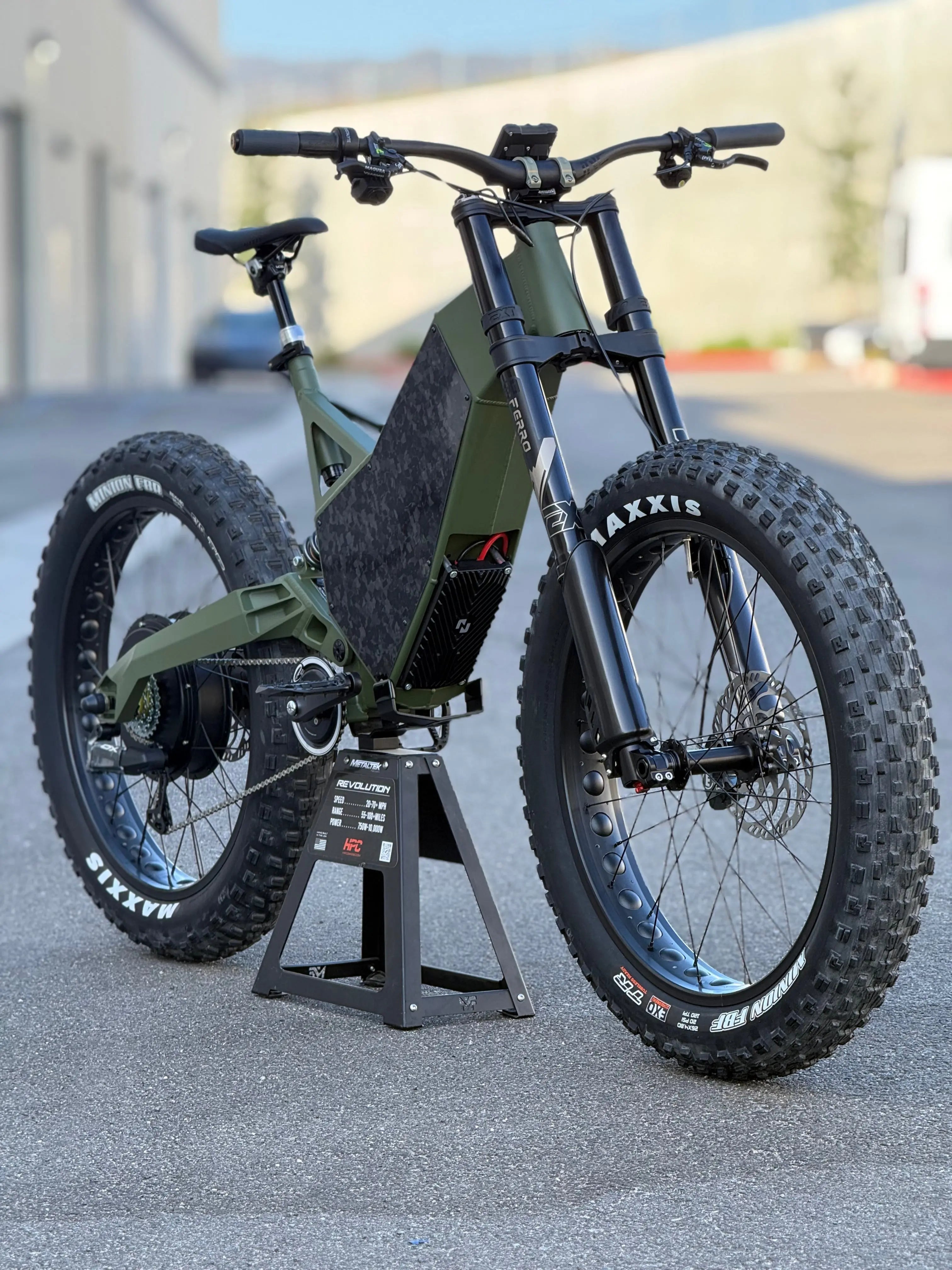 military electric bicycle eBike Cyke Falcon A - Green Class 1/2/3 with off Military e-bikes