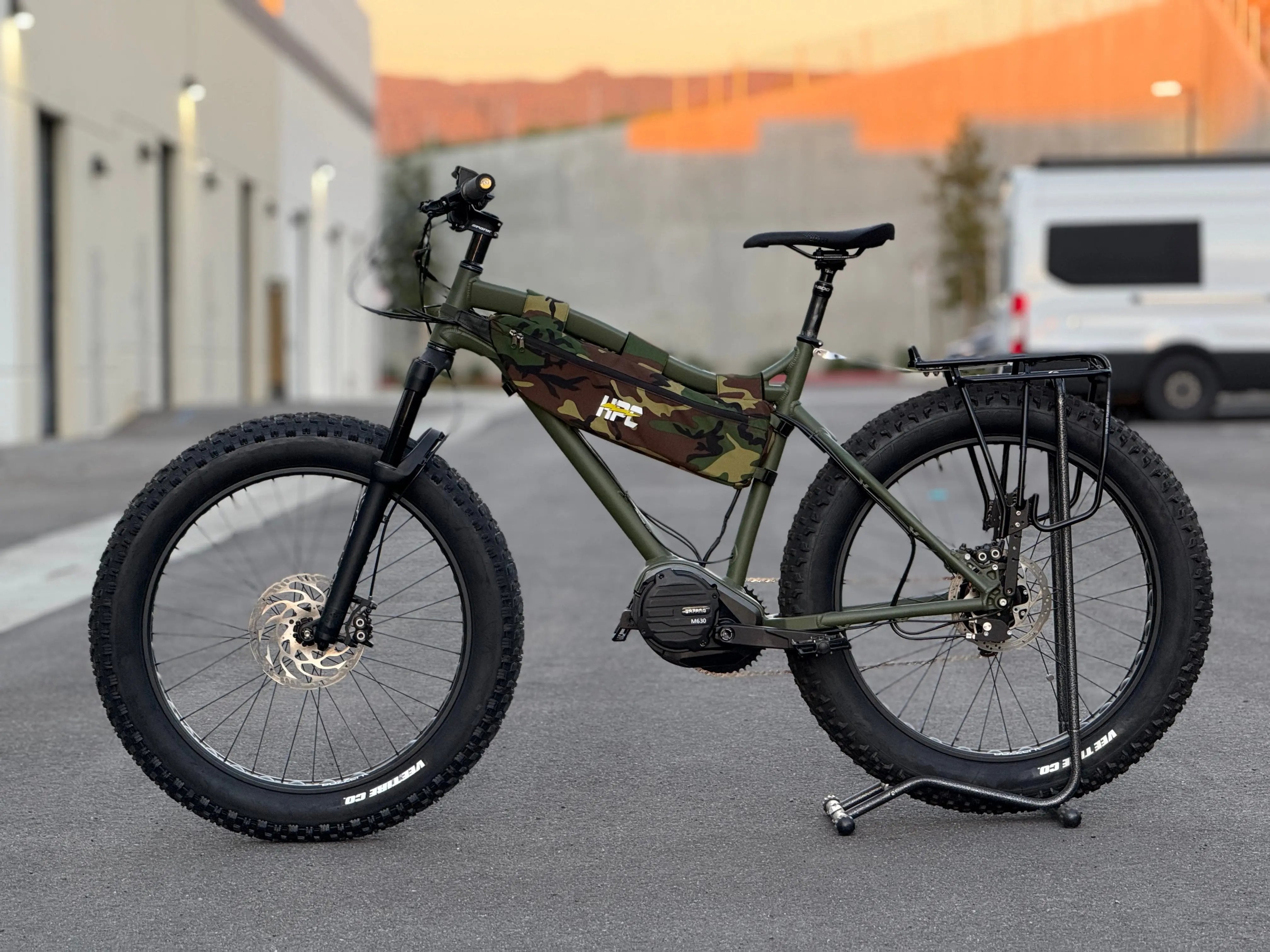 Custom 2000W Titan Army Edition Fat Tire EMTB (Rohloff / 250NM Torque + More) Hi Power Cycles
