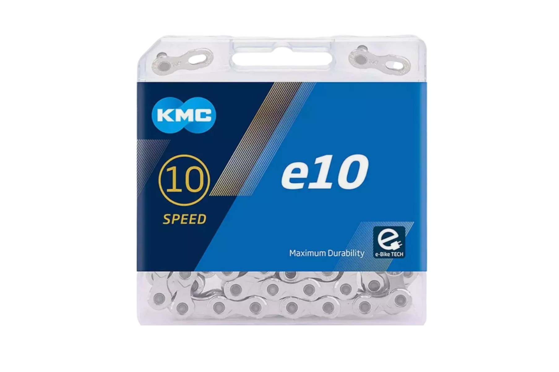 KMC E10 Turbo E-bike (Mid Drive) Chain, 136L, Silver, 10 Speed