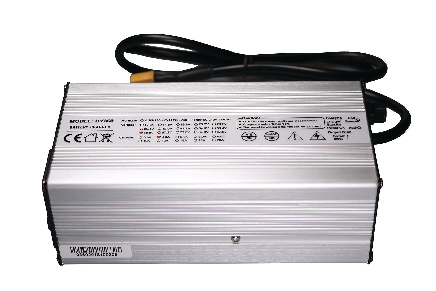 52V 14S Intelligent Lithium Smart Charger (58.8V Output) - Hi